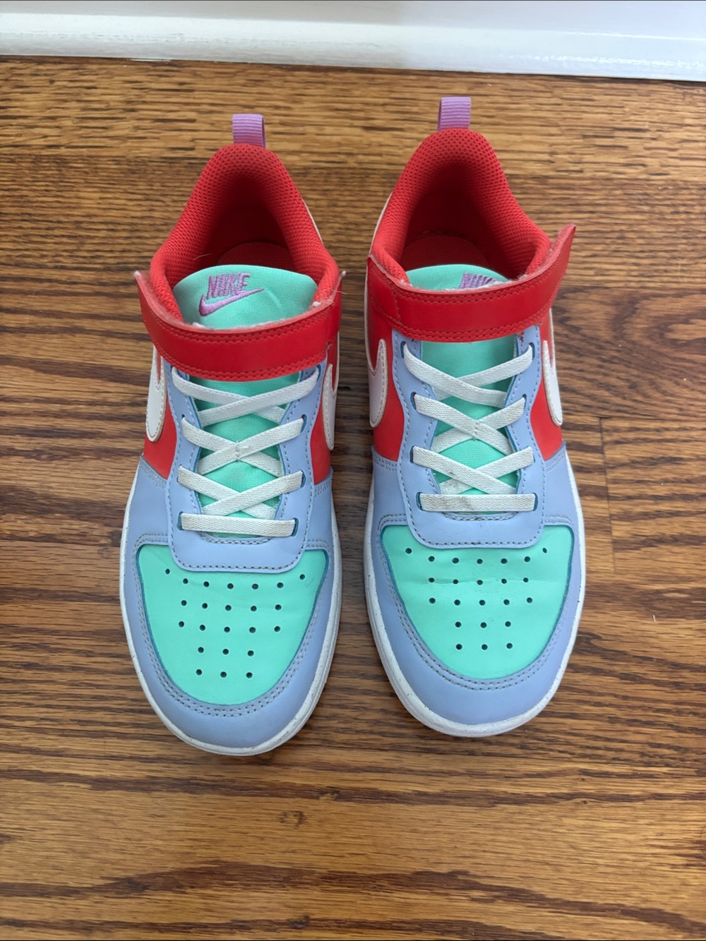 Nike Kids' Mint, Red & Lavender Low-Top Sneakers